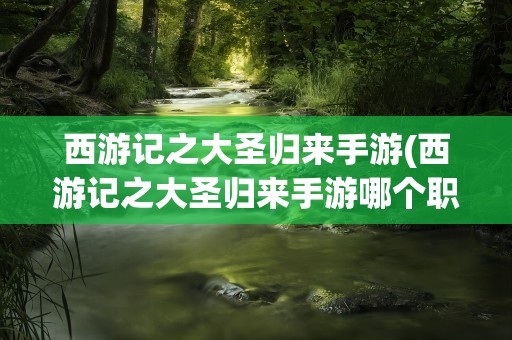 西游记之大圣归来手游(西游记之大圣归来手游哪个职业好)