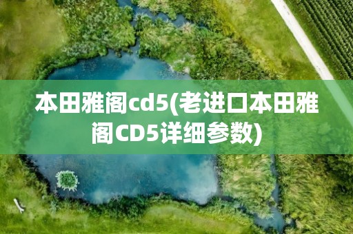 本田雅阁cd5(老进口本田雅阁CD5详细参数)