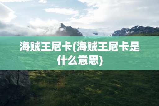 海贼王尼卡(海贼王尼卡是什么意思)