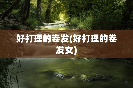 好打理的卷发(好打理的卷发女)