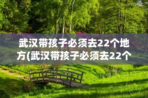 武汉带孩子必须去22个地方(武汉带孩子必须去22个地方吗)