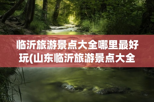 临沂旅游景点大全哪里最好玩(山东临沂旅游景点大全哪里好玩)