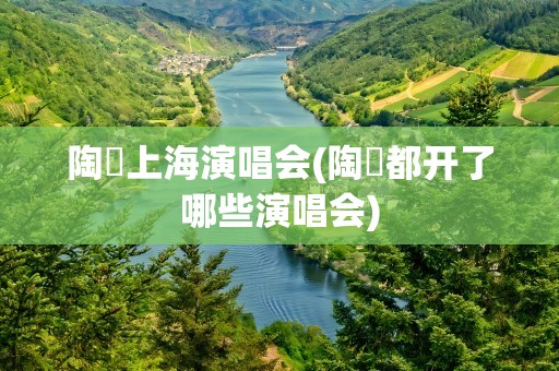 陶喆上海演唱会(陶喆都开了哪些演唱会)