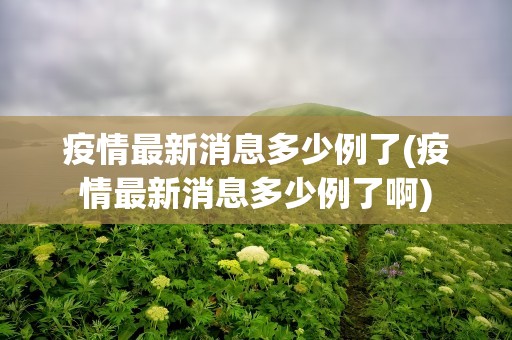 疫情最新消息多少例了(疫情最新消息多少例了啊)