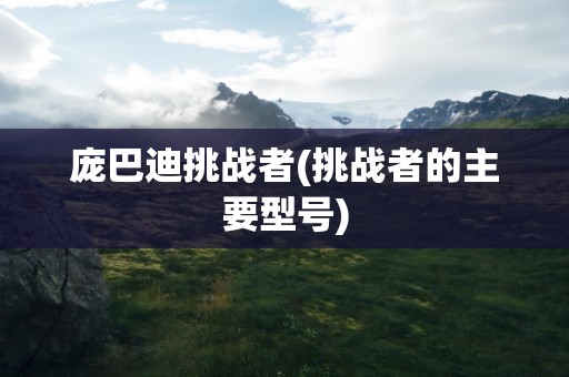 庞巴迪挑战者(挑战者的主要型号)