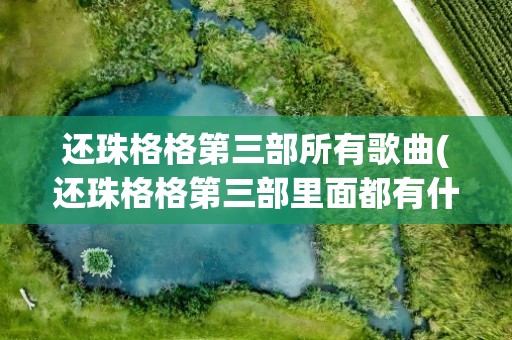 还珠格格第三部所有歌曲(还珠格格第三部里面都有什么歌曲所有的)