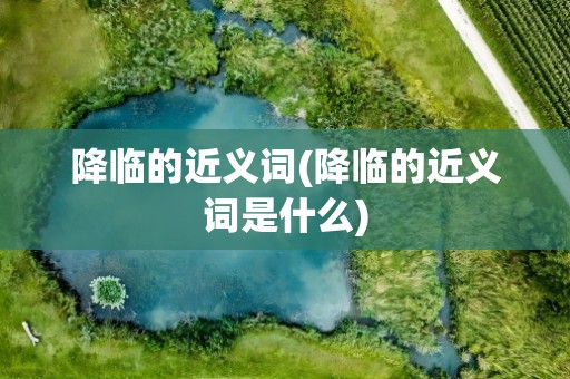 降临的近义词(降临的近义词是什么)