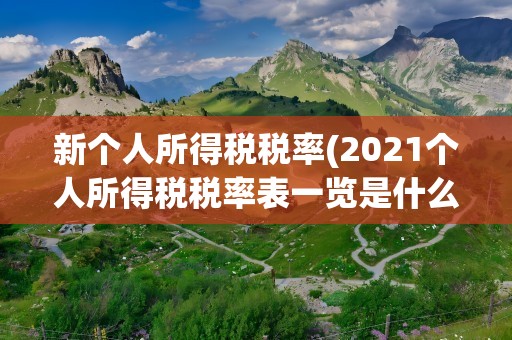 新个人所得税税率(2021个人所得税税率表一览是什么)