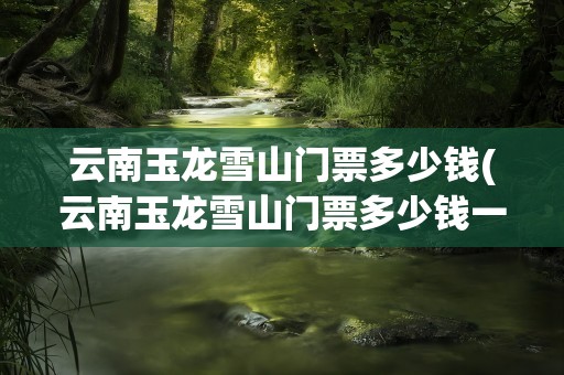 云南玉龙雪山门票多少钱(云南玉龙雪山门票多少钱一张)