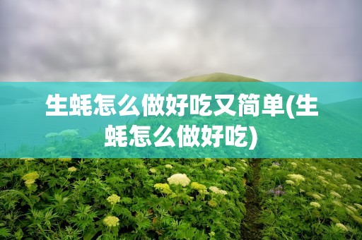 生蚝怎么做好吃又简单(生蚝怎么做好吃)