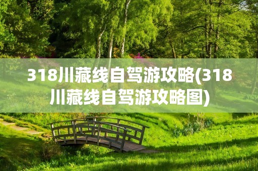 318川藏线自驾游攻略(318川藏线自驾游攻略图)