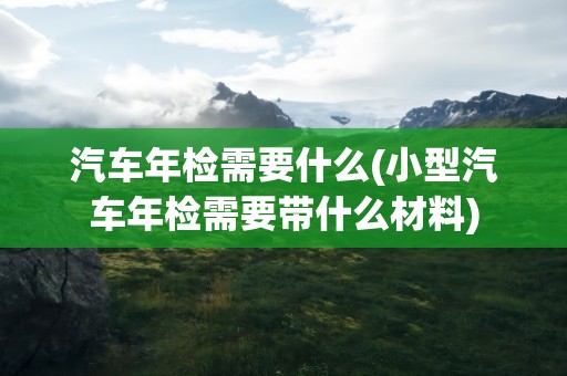 汽车年检需要什么(小型汽车年检需要带什么材料)