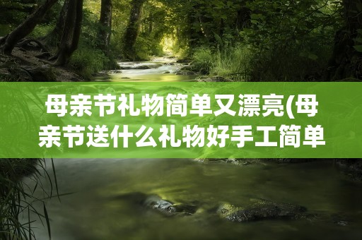 母亲节礼物简单又漂亮(母亲节送什么礼物好手工简单又漂亮)
