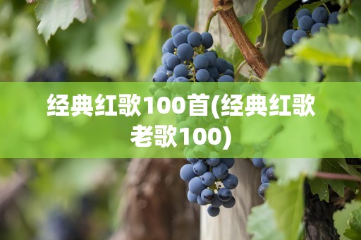 经典红歌100首(经典红歌老歌100)