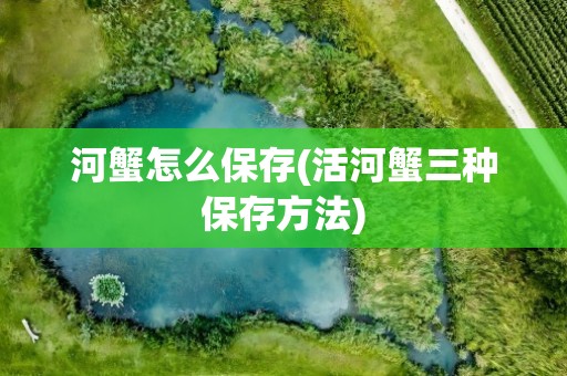 河蟹怎么保存(活河蟹三种保存方法)