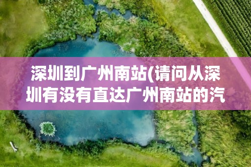 深圳到广州南站(请问从深圳有没有直达广州南站的汽车)