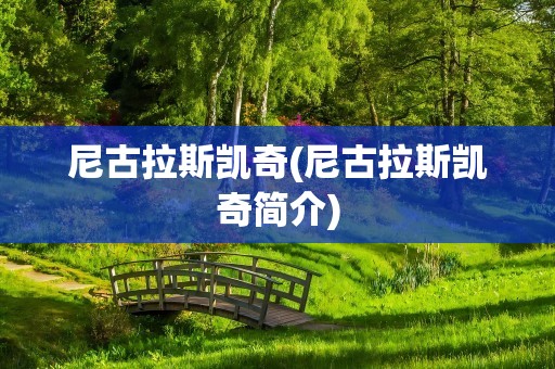 尼古拉斯凯奇(尼古拉斯凯奇简介)