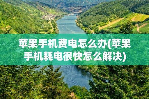 苹果手机费电怎么办(苹果手机耗电很快怎么解决)