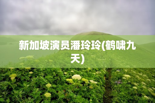 新加坡演员潘玲玲(鹤啸九天)