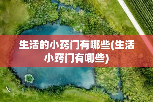 生活的小窍门有哪些(生活小窍门有哪些)