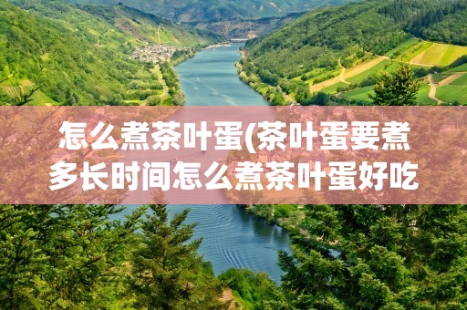 怎么煮茶叶蛋(茶叶蛋要煮多长时间怎么煮茶叶蛋好吃)