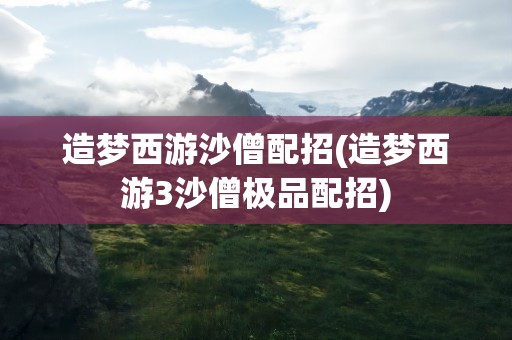造梦西游沙僧配招(造梦西游3沙僧极品配招)