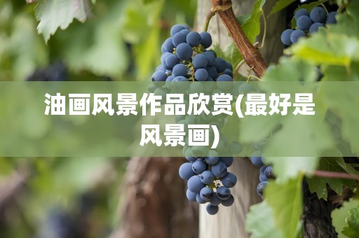 油画风景作品欣赏(最好是风景画)