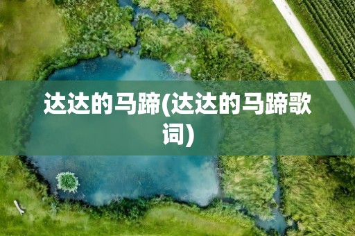 达达的马蹄(达达的马蹄歌词)