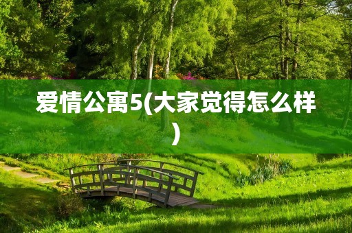 爱情公寓5(大家觉得怎么样)