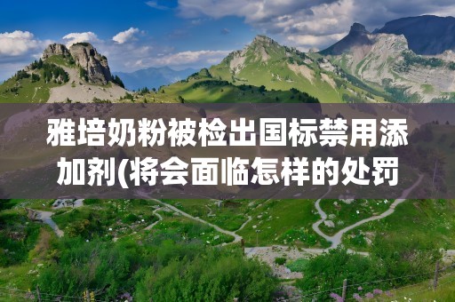 雅培奶粉被检出国标禁用添加剂(将会面临怎样的处罚)