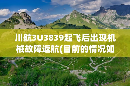 川航3U3839起飞后出现机械故障返航(目前的情况如何)