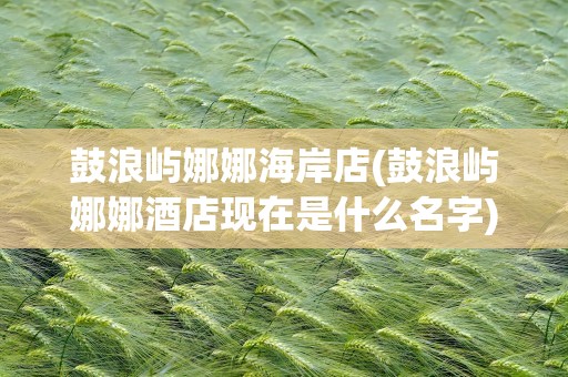 鼓浪屿娜娜海岸店(鼓浪屿娜娜酒店现在是什么名字)