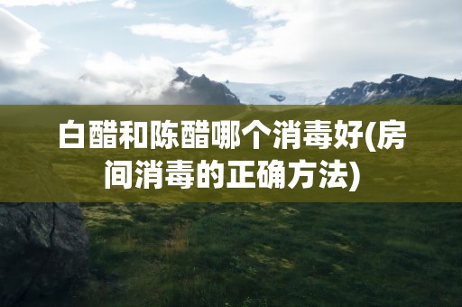 白醋和陈醋哪个消毒好(房间消毒的正确方法)