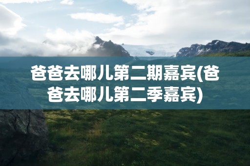 爸爸去哪儿第二期嘉宾(爸爸去哪儿第二季嘉宾)