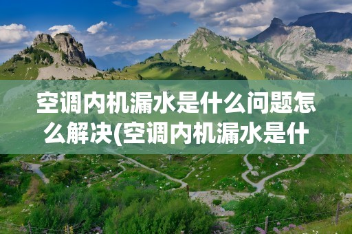 空调内机漏水是什么问题怎么解决(空调内机漏水是什么原因怎么办)