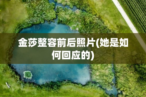金莎整容前后照片(她是如何回应的)