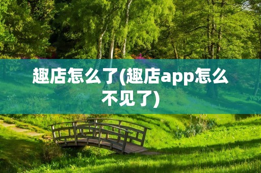 趣店怎么了(趣店app怎么不见了)