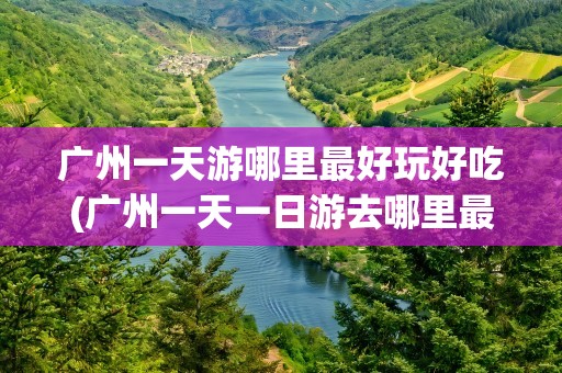 广州一天游哪里最好玩好吃(广州一天一日游去哪里最好)