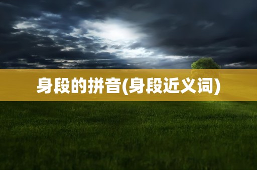 身段的拼音(身段近义词)