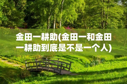 金田一耕助(金田一和金田一耕助到底是不是一个人)