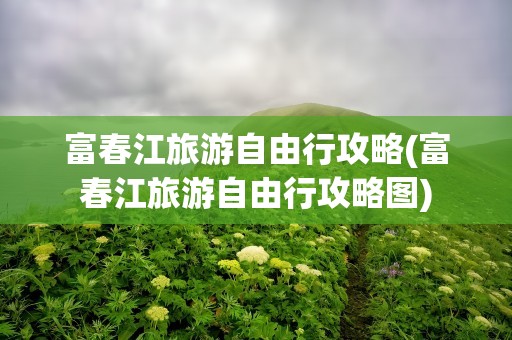 富春江旅游自由行攻略(富春江旅游自由行攻略图)