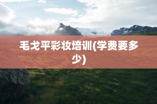 毛戈平彩妆培训(学费要多少)
