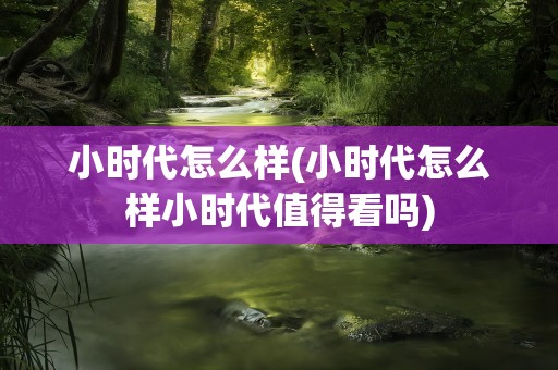 小时代怎么样(小时代怎么样小时代值得看吗)