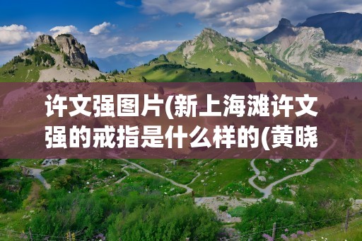 许文强图片(新上海滩许文强的戒指是什么样的(黄晓明主演的))