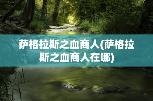 萨格拉斯之血商人(萨格拉斯之血商人在哪)