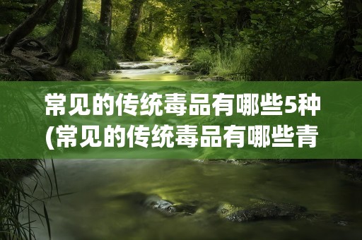 常见的传统毒品有哪些5种(常见的传统毒品有哪些青骄第二课堂答案)