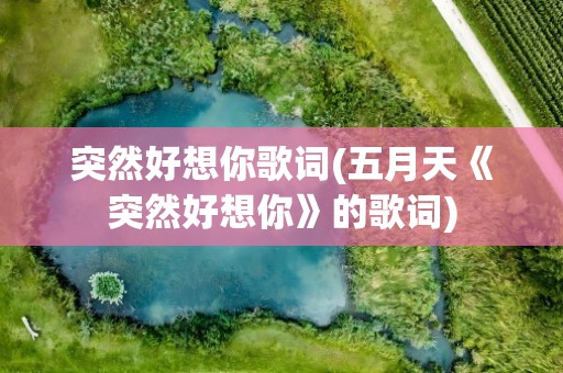 突然好想你歌词(五月天《突然好想你》的歌词)