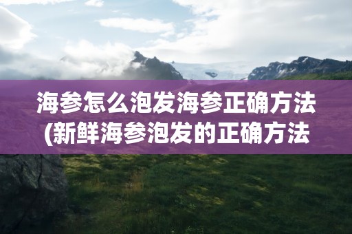 海参怎么泡发海参正确方法(新鲜海参泡发的正确方法)