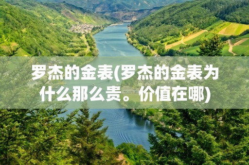 罗杰的金表(罗杰的金表为什么那么贵。价值在哪)