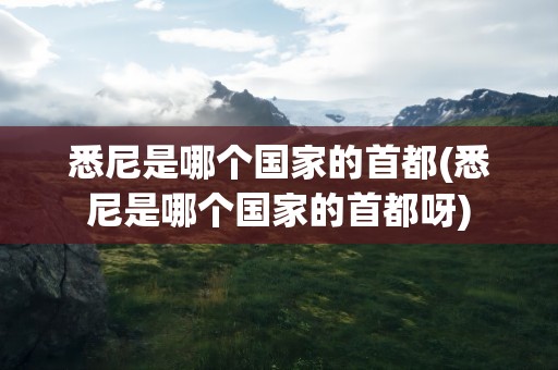 悉尼是哪个国家的首都(悉尼是哪个国家的首都呀)